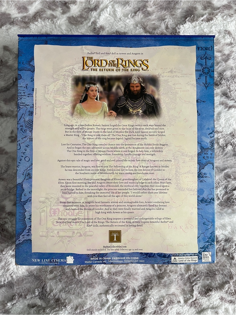 Mattel LOTR The Return of the King Aragorn & Arwen Collector’s Edition Barbies - Picture 5 of 14